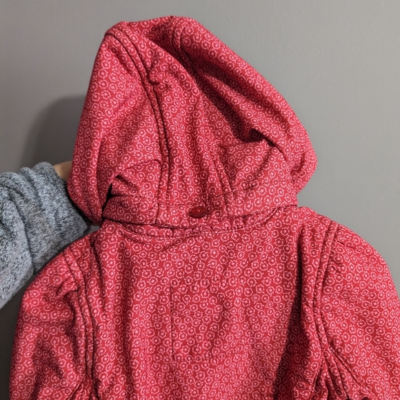 Mexx baby Girl lined pink rain jacket removable hood size 9-12 months - Picture 12 of 16